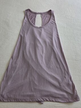 Ladies Sleeveless Keyhole Tank Top - Lavender